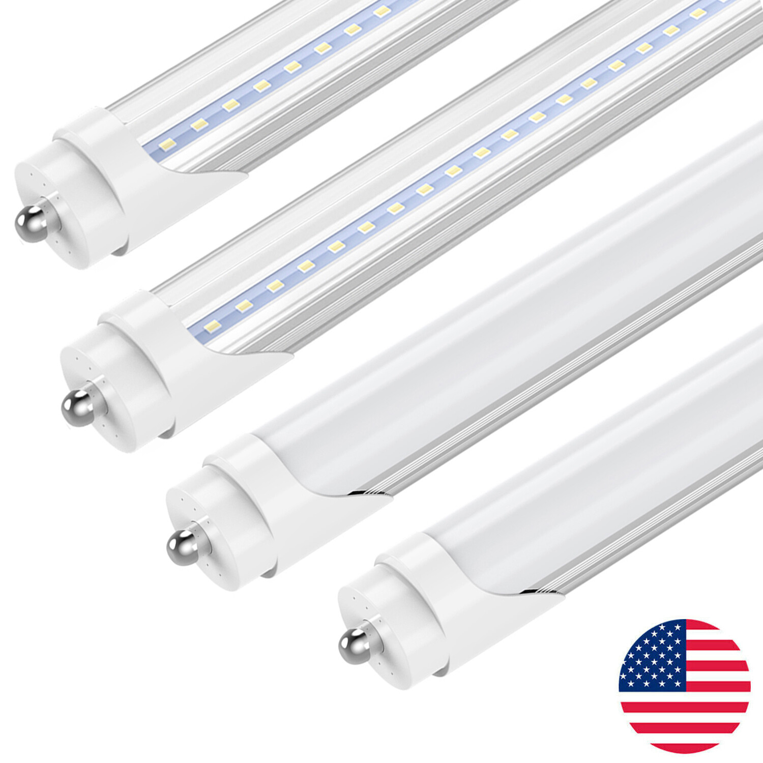 FA8 T8 45W 8FT LED Shop Light Bulbs FA8 Single Pin LED Tube Light Bulbs 6500K gallery