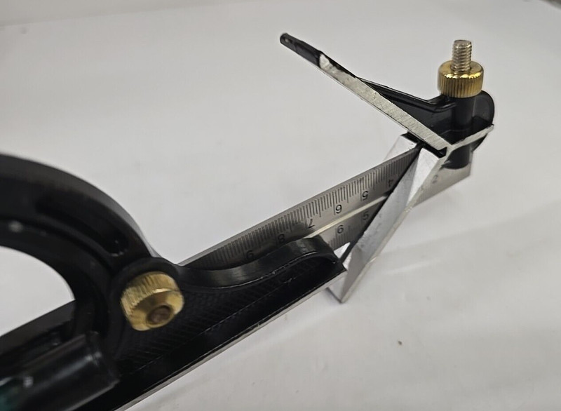 12" 30cm Adjustable Sliding Square Ruler & Protractor Combination Measuring Tool gallery