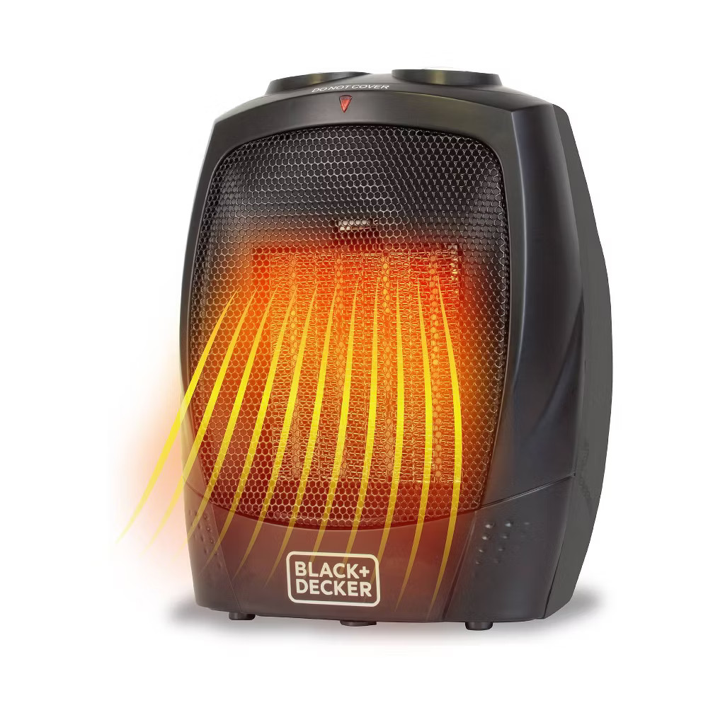 BLACK+DECKER Personal Ceramic Indoor Heater Black gallery