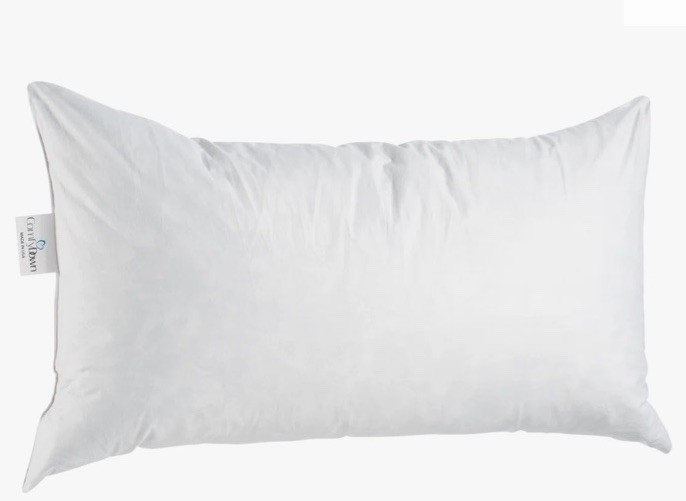 Comfy Down Lumbar Pillow Insert 95% Feather 5% Down 14 X 34 in. Cotton Cover gallery