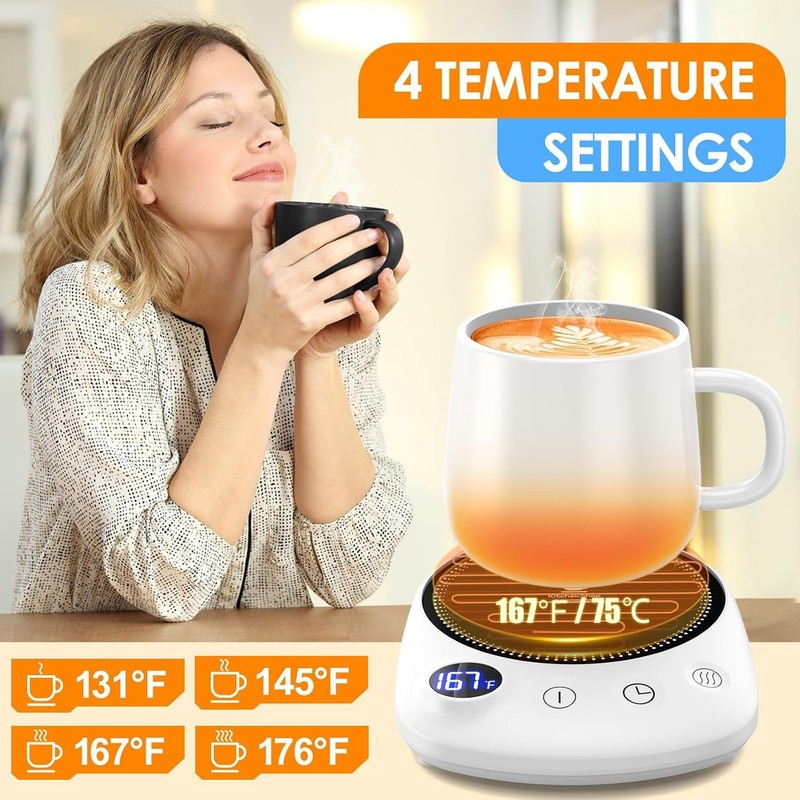 Coffee Mug Warmer Fast Heating Desk Cup Warmer with Auto Shut Off gallery