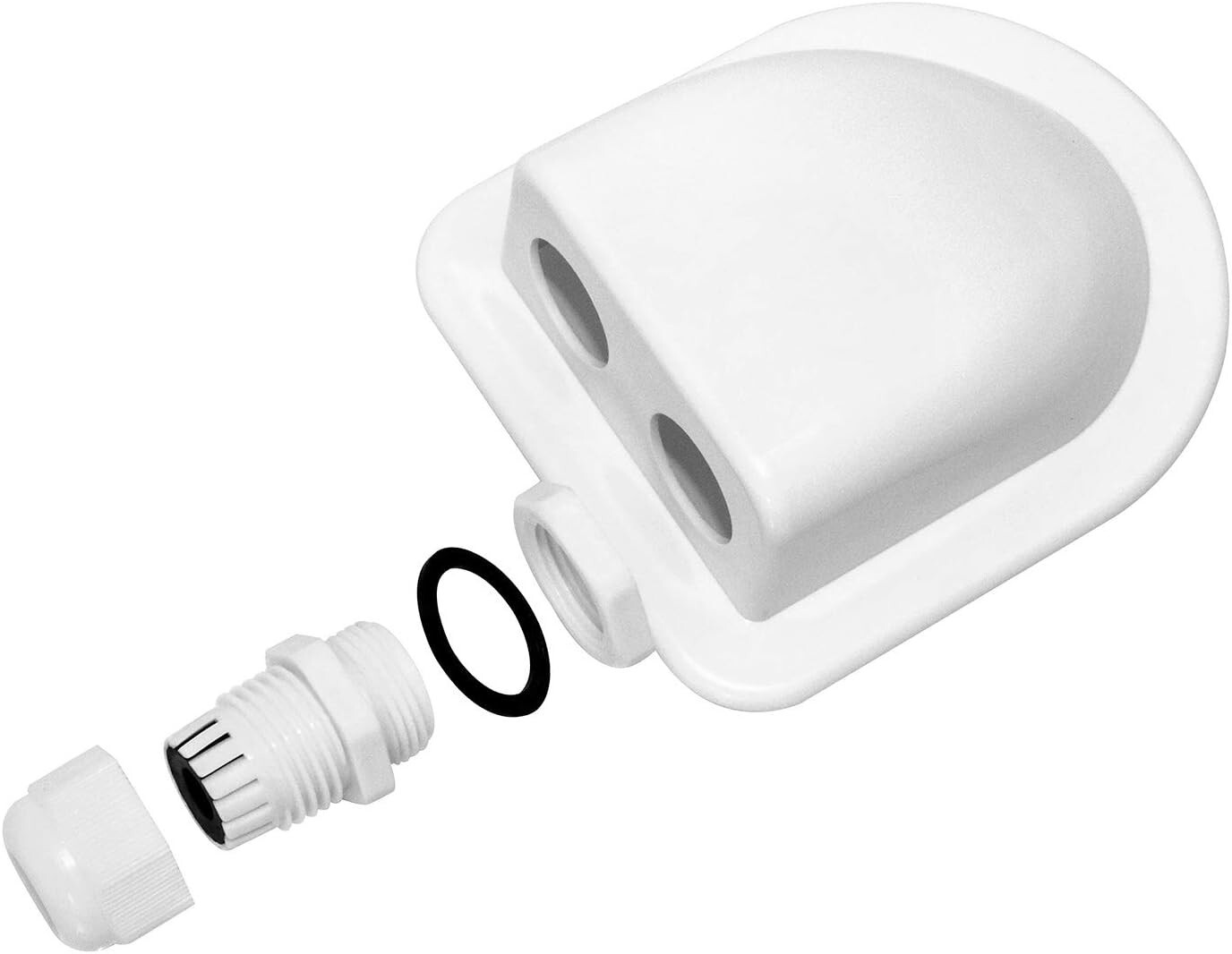 2 Pcs IP68 Waterproof ABS Solar Double Cable Entry Gland-Weather Resistant Dual gallery