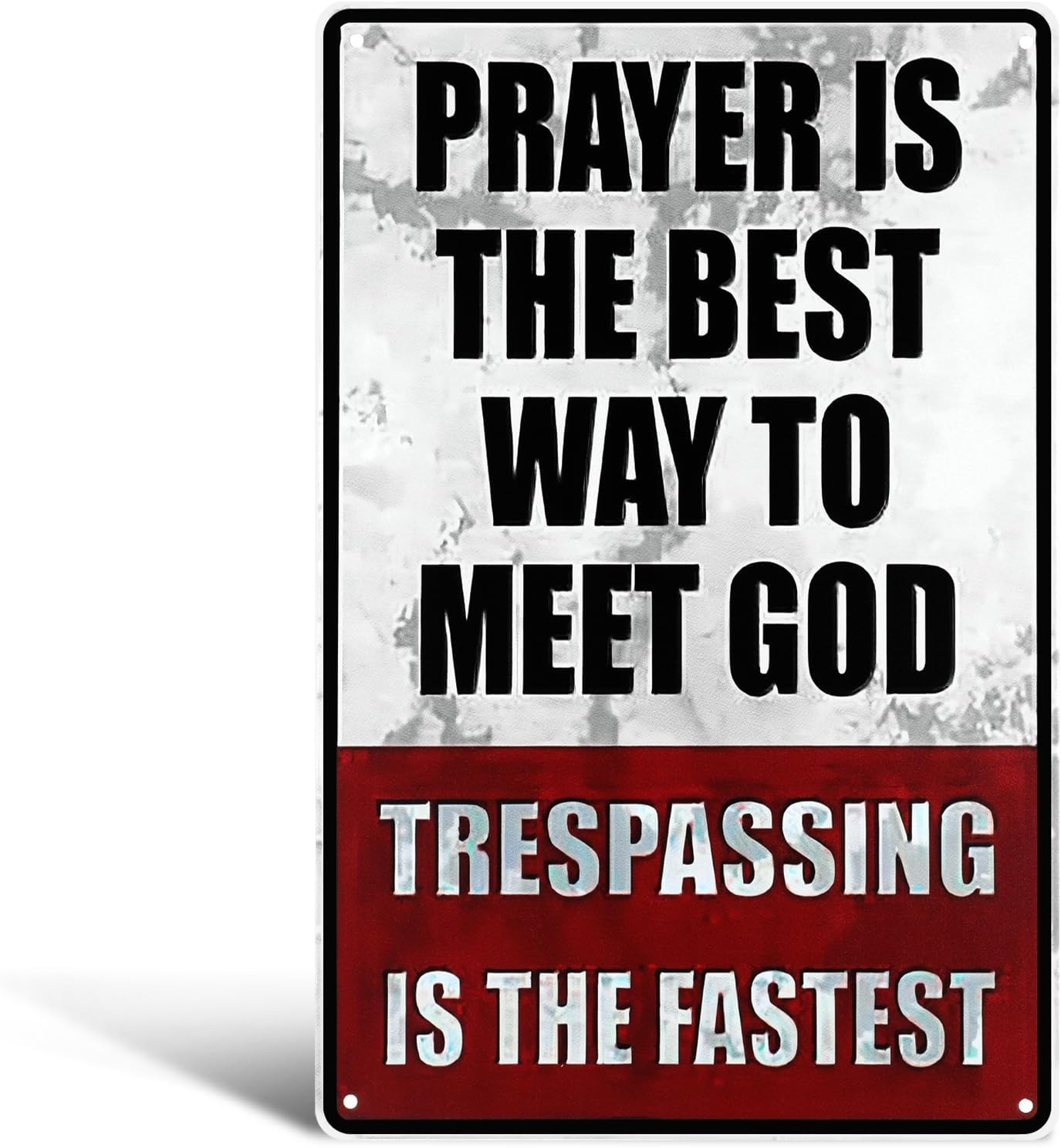 Funny No Trespassing Metal Sign Private Property Warning f/ Wall Fence Or Garage gallery