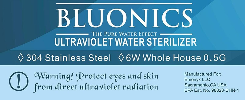 UV Drinking Water Filter System Ultraviolet Light Under Sink Purifier CTO Carbon gallery