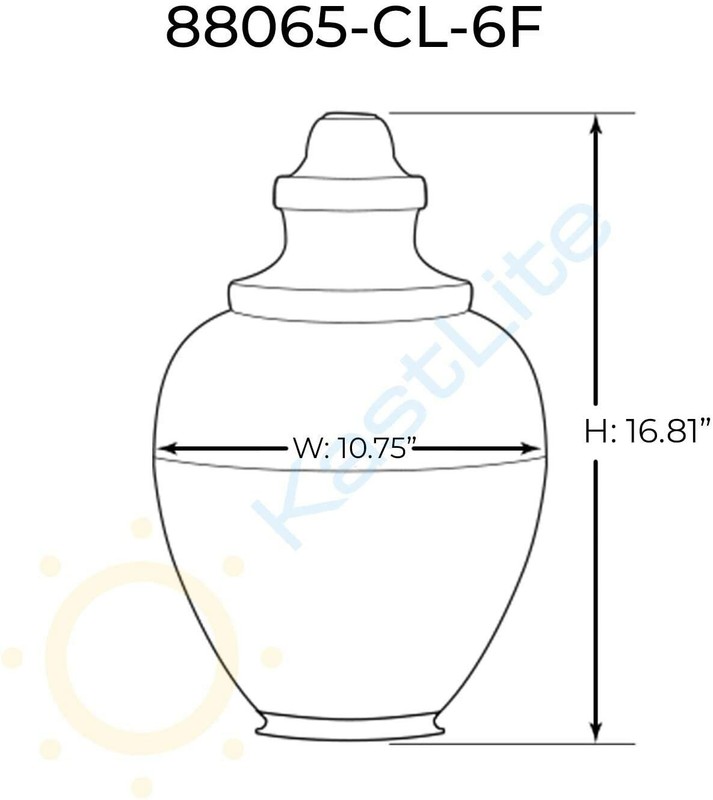 KastLite Polycarbonate Clear Acorn with Fitter Neck | 16.81" Height x 5.88" OD gallery