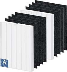 [2+8 Pack] 115115 Replacement Filter A Size 21 for Winix PlasmaWave C535, 5300,