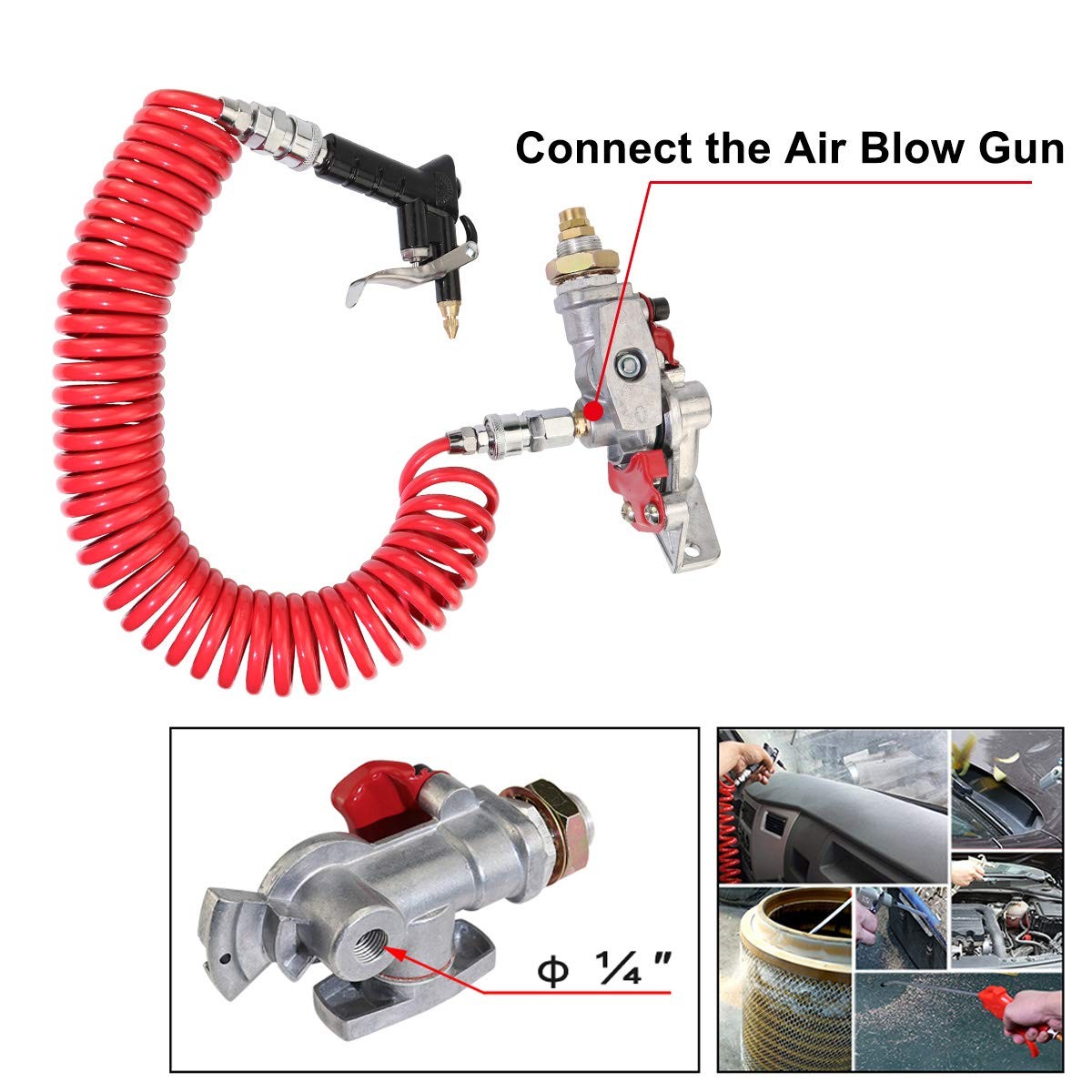 Emergency Gladhands 1 Pair Valve Switch Universal Brake Coupling for Truck gallery