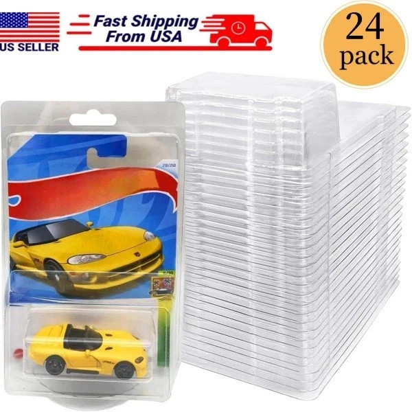 24PCS Clear Protector Case Plastic Display Fit For Hot Wheels & Matchbox Basic gallery