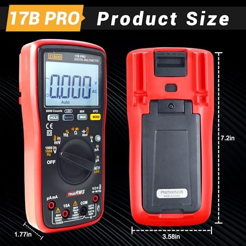 PRO True RMS Digital Multimeter Measures AC/DC Voltage and Current 17B gallery