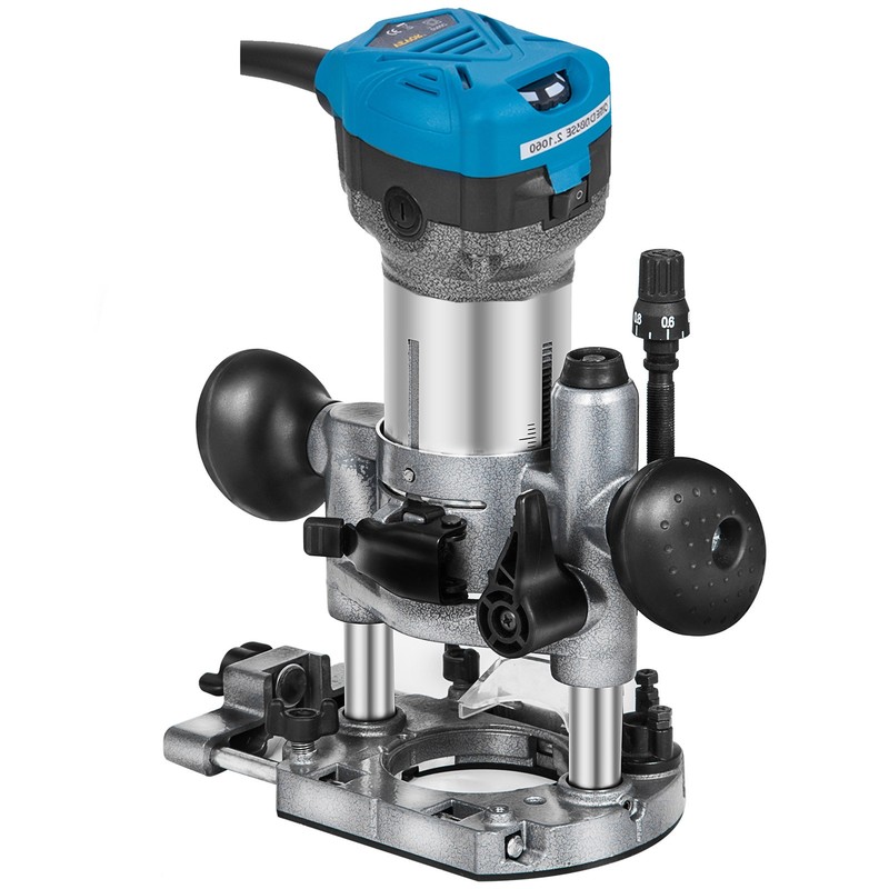VEVOR 800W Max Torque Variable Speed 30,000RPM Compact Router with Collets gallery