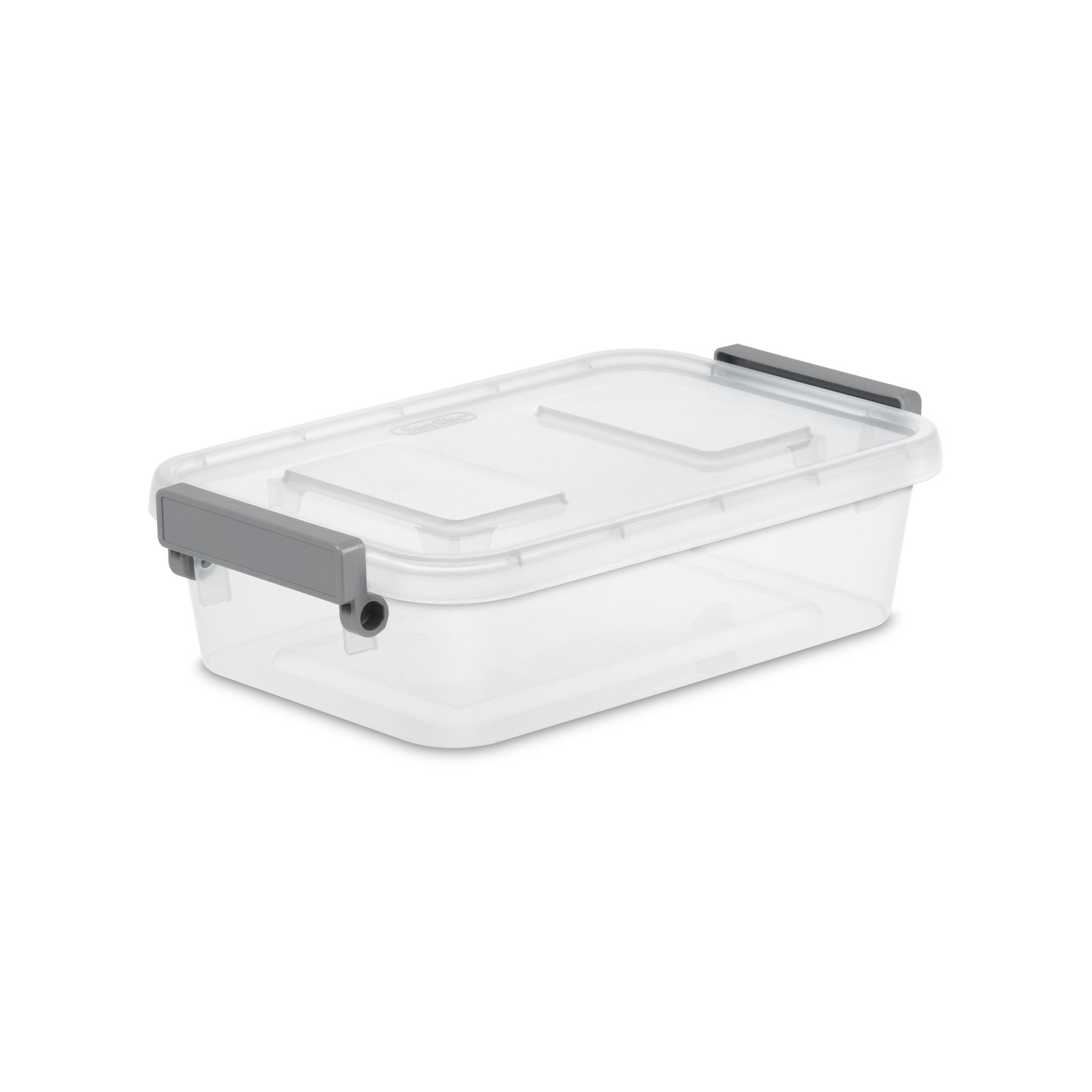 Modular Small Storage Bin, 2.7 Quart Latching Clear Plastic Storage Container wi gallery