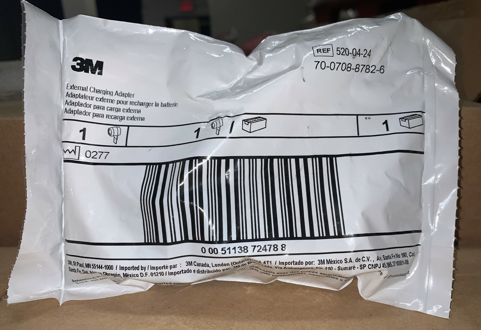 3M External Charging Assembly Battery Adaptor for Air-Mate batteries # 520-04-24 gallery