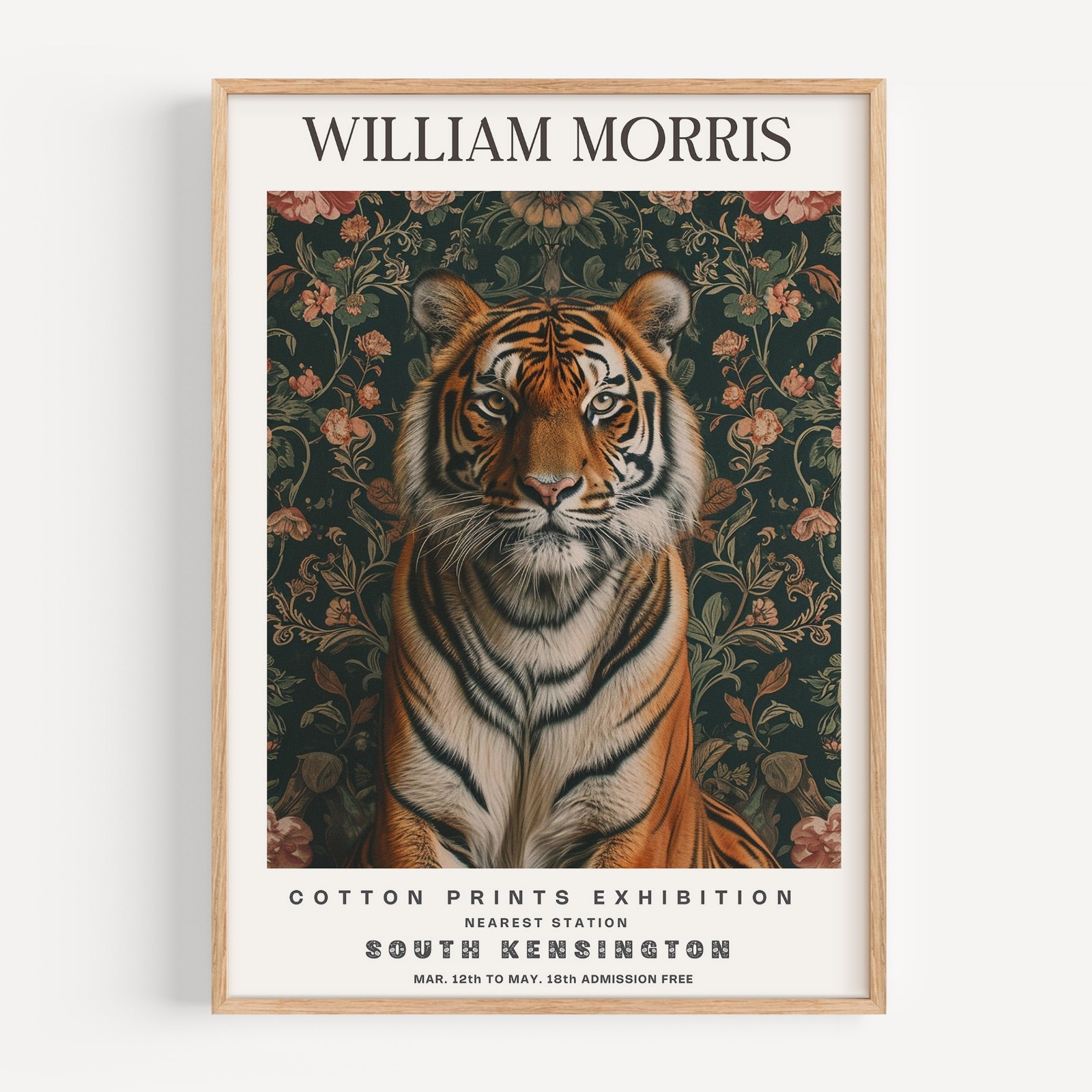 William Morris Cotton Exhibition Animals Wall Art Poster Print WM118_0 gallery