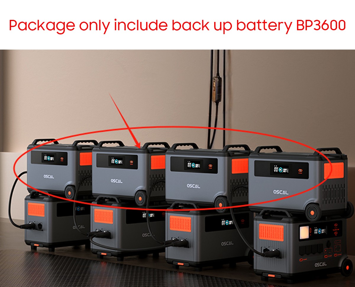 Blackview OSCAL Extra Battery 3600Wh Pack for Power Station PowerMax 3600 6000 gallery