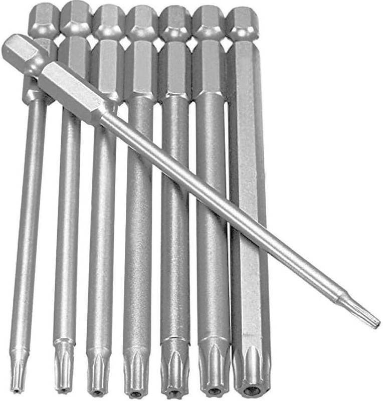 Single Magnetic Torx Bit Security Pin 50-200mm Screwdriver 1/4" Hex Star T6-T40 gallery