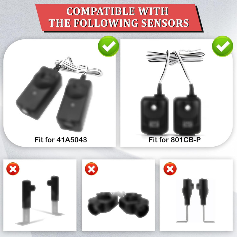 Garage Door Sensor Sun Shield Protector 2 Pack - Compatible with Chamberlain 41A gallery