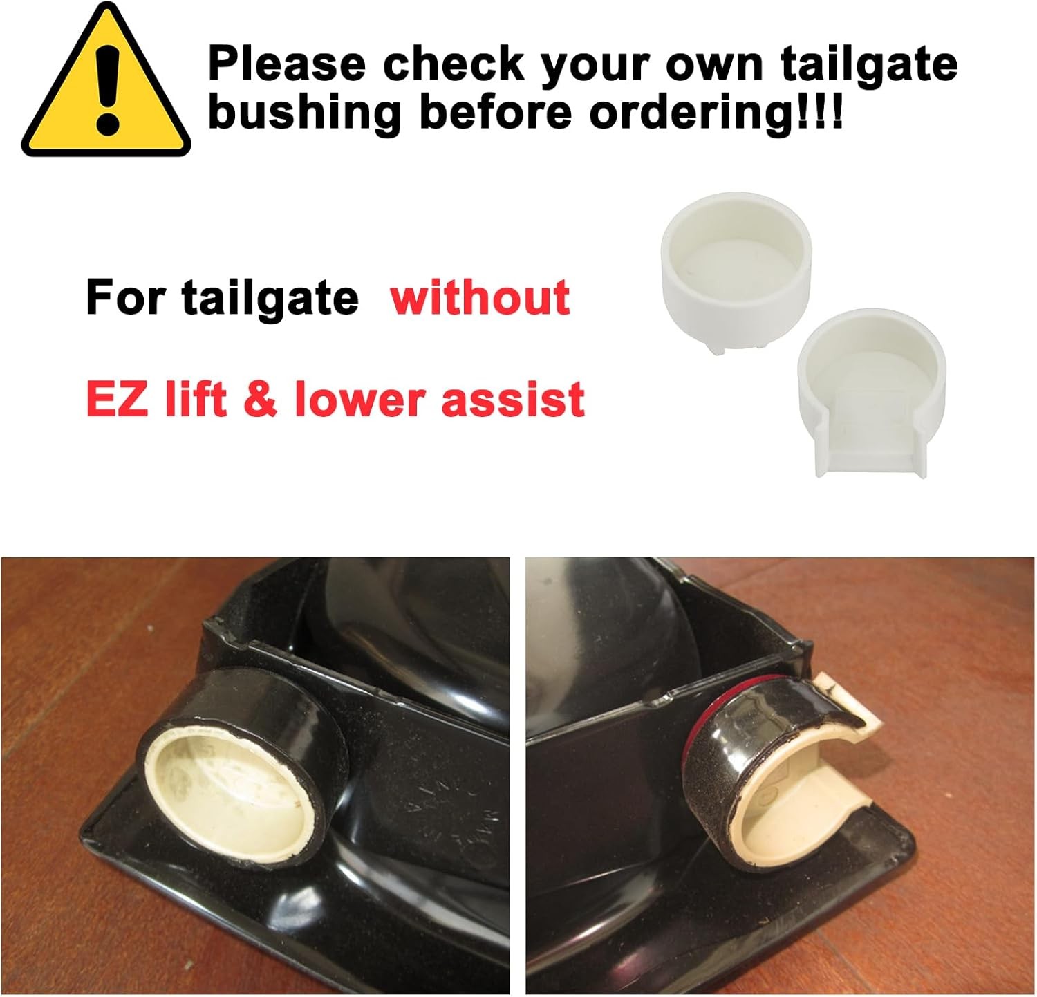 Tailgate Bushing for Tail Gate Hinge Compatible with 2007-2019 Chevy Silverado G gallery