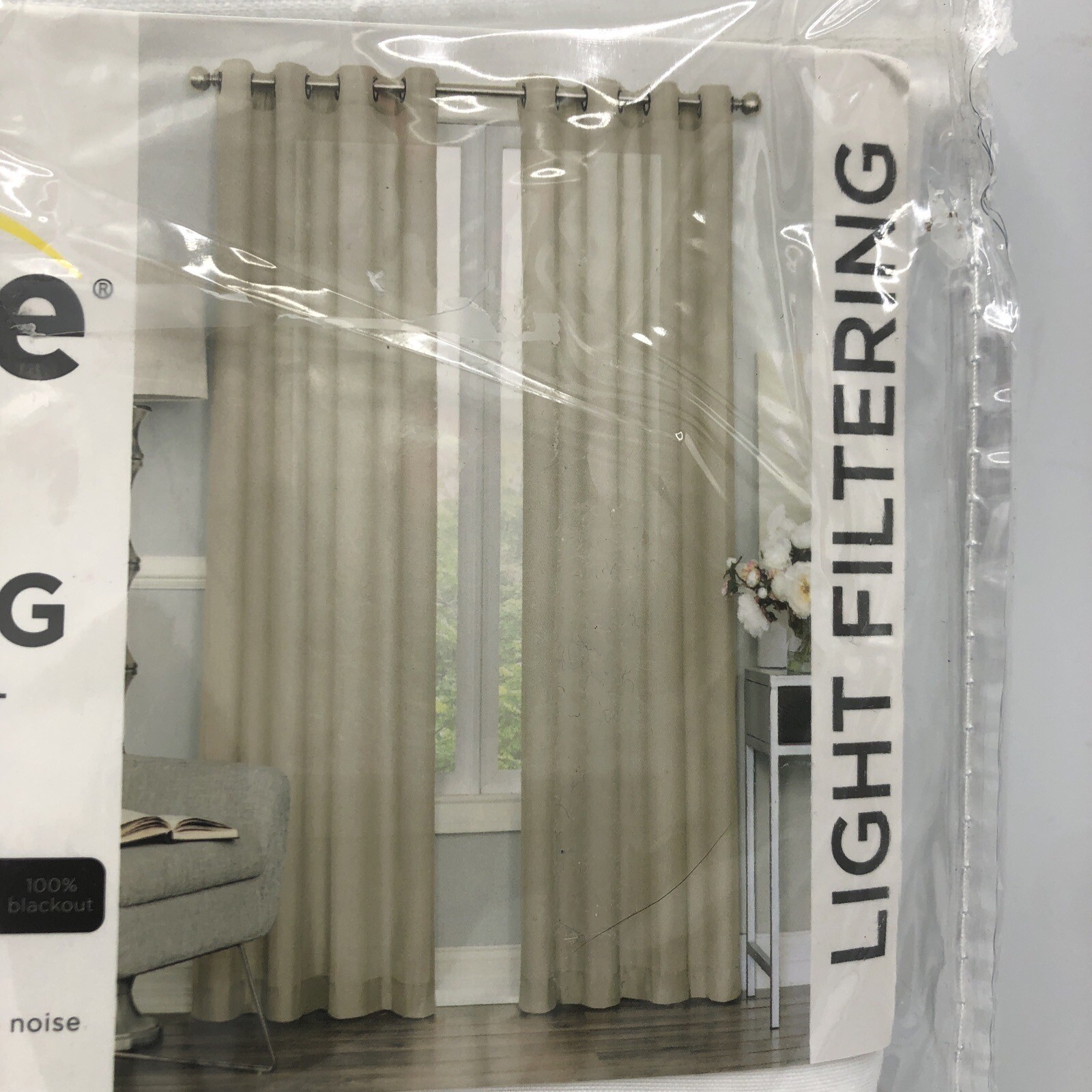 Eclipse Curtain Light Filtering One Panel 52in X 108in White gallery