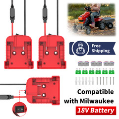 3-Pack Power Wheels Battery Adapter for Milwaukee 18V Battery Dock Power DIY RC