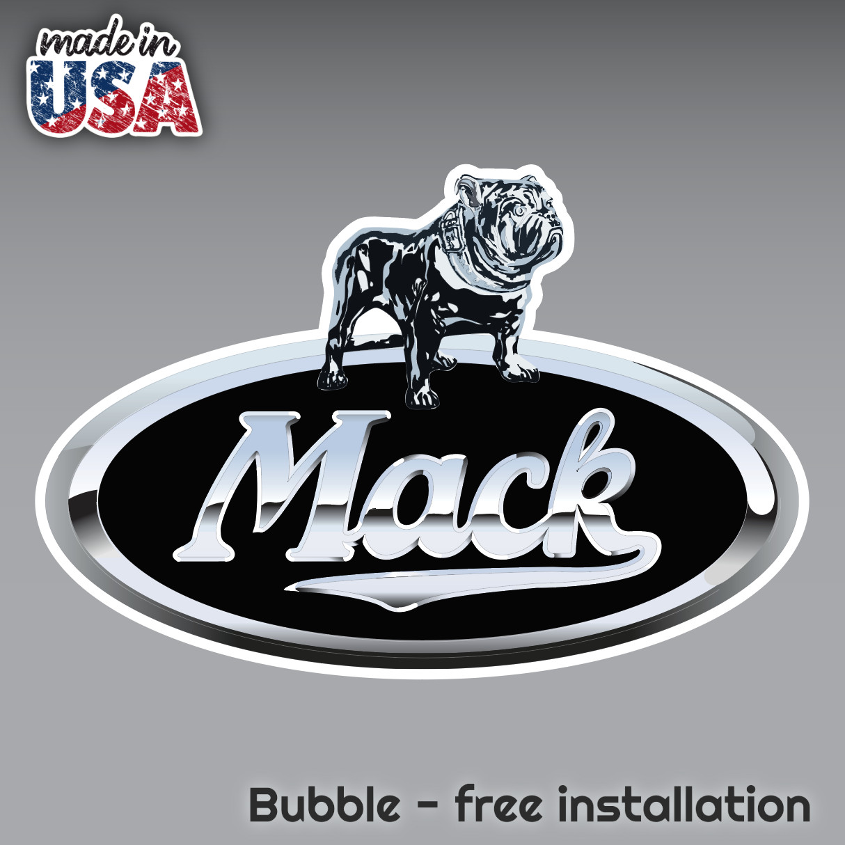 MACK TRUCK LOGO EMBLEM DECAL STICKER 3M USA MADE TRUCK HELMET VEHICLE WINDOW CAR gallery