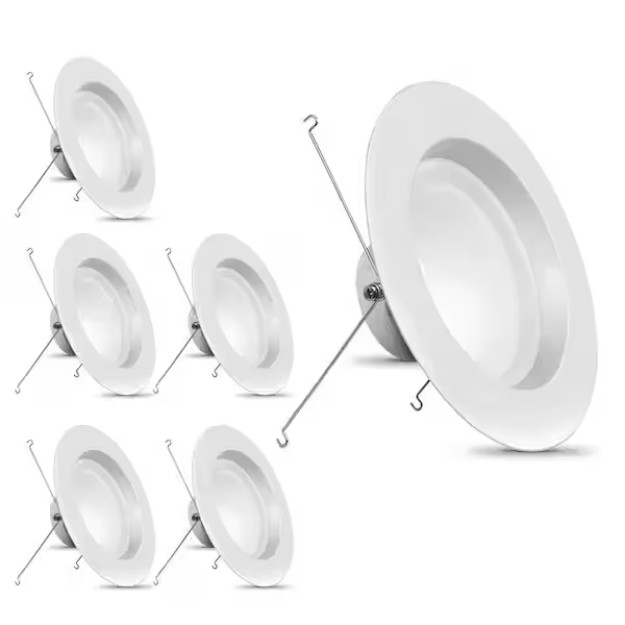 6 PACK - Feit Electric 5/6" in LED Recessed Trim 1290LM CCT - LEDR56HO/6WYCA/6 gallery