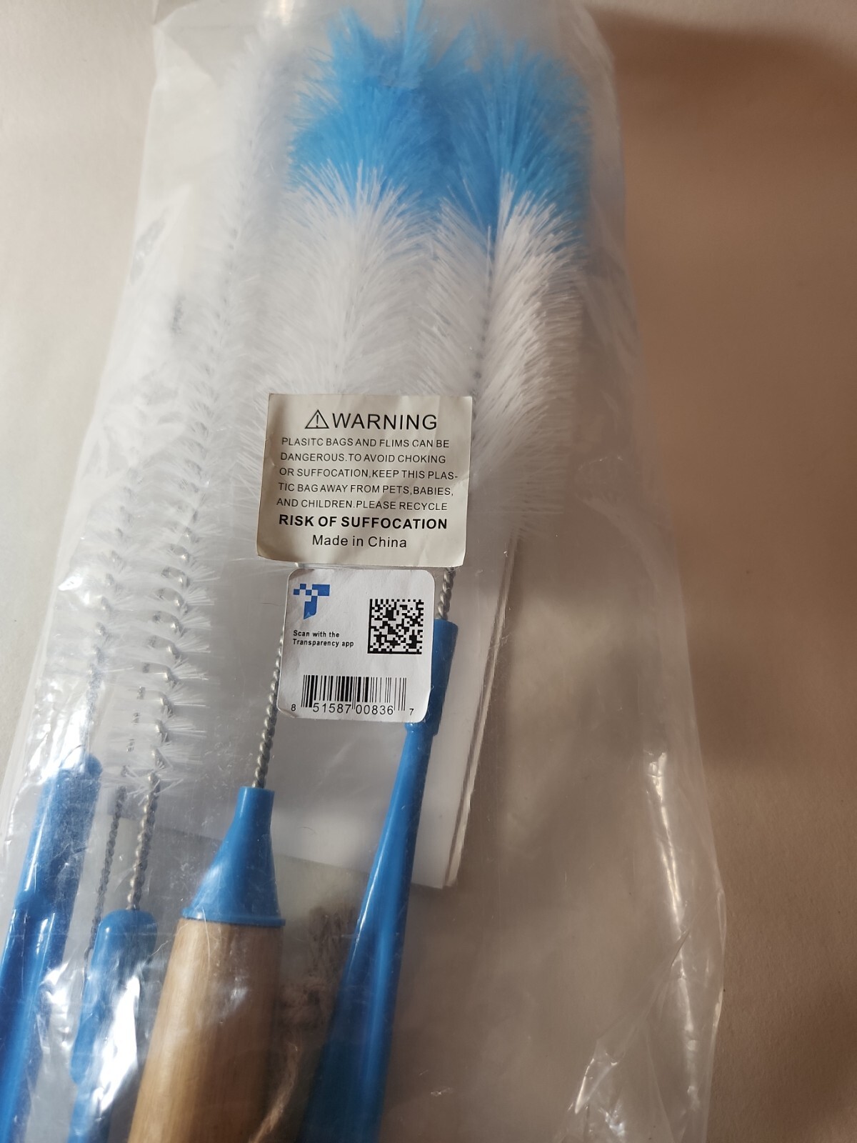 5pc Bottle Brush Cleaner Long Water Bottle & Straw Cleaning Brush Wire Scrub Set gallery