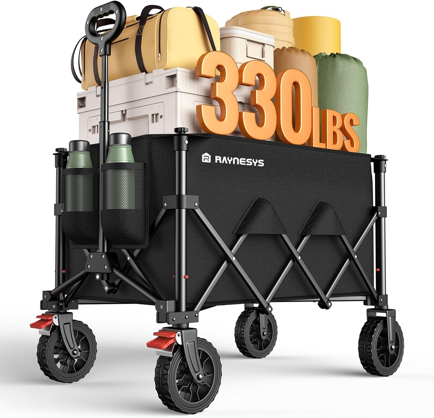 Raynesys Wagons Carts Foldable Collapsible Foldable Wagon 330lbs Capacity *NEW* gallery