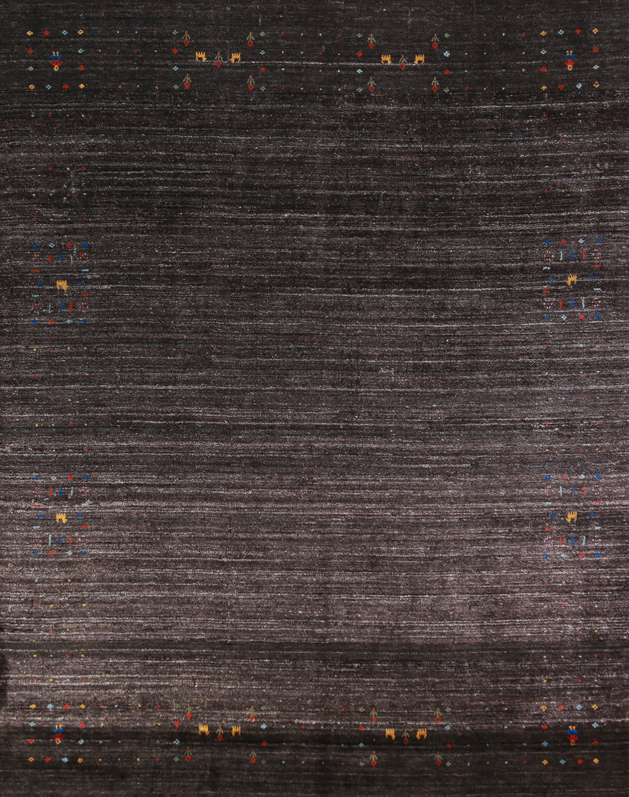 Artisan-made Wool Area Rug Hand-knotted Gabbeh Carpet 8x10 ft gallery