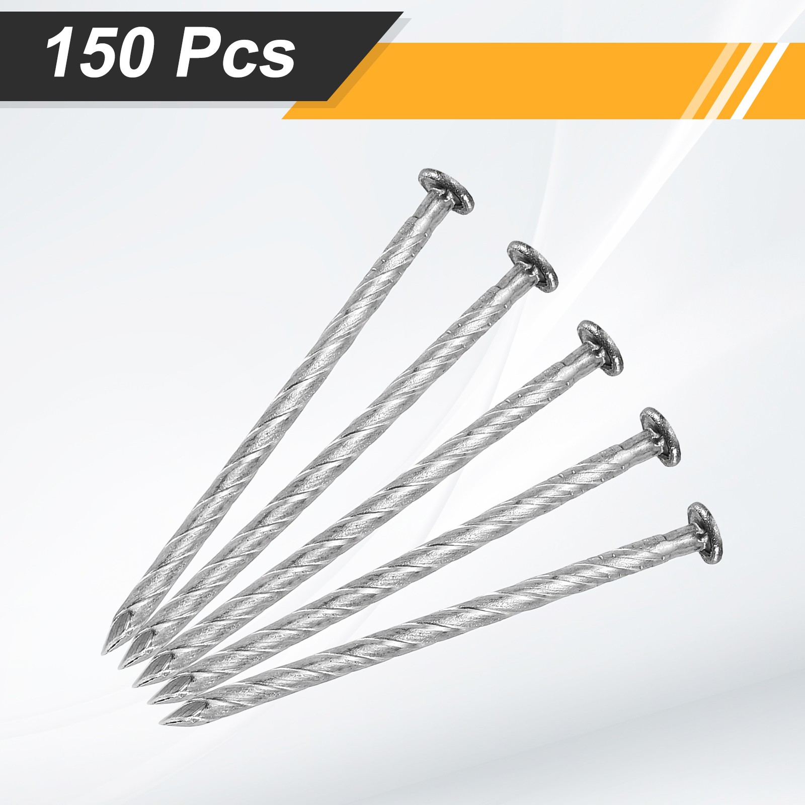 150Pcs Fence Deck Nails 2 Inch 304 Stainless Steel Spiral Deck Nail Silver gallery