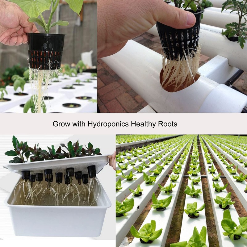 30 Pack 3 Inch Net Cups with 30 Ft Hydroponic Wicks & 30 Plant Labels gallery