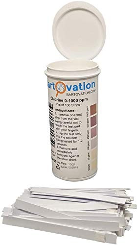 Free Chlorine/Bleach Test Strips, 0-1000 ppm [Vial of 100 Strips] gallery