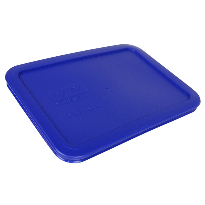 Pyrex 7210-PC Cadet Blue Plastic Rectangle Replacement Lid Cover (6-Pack) gallery