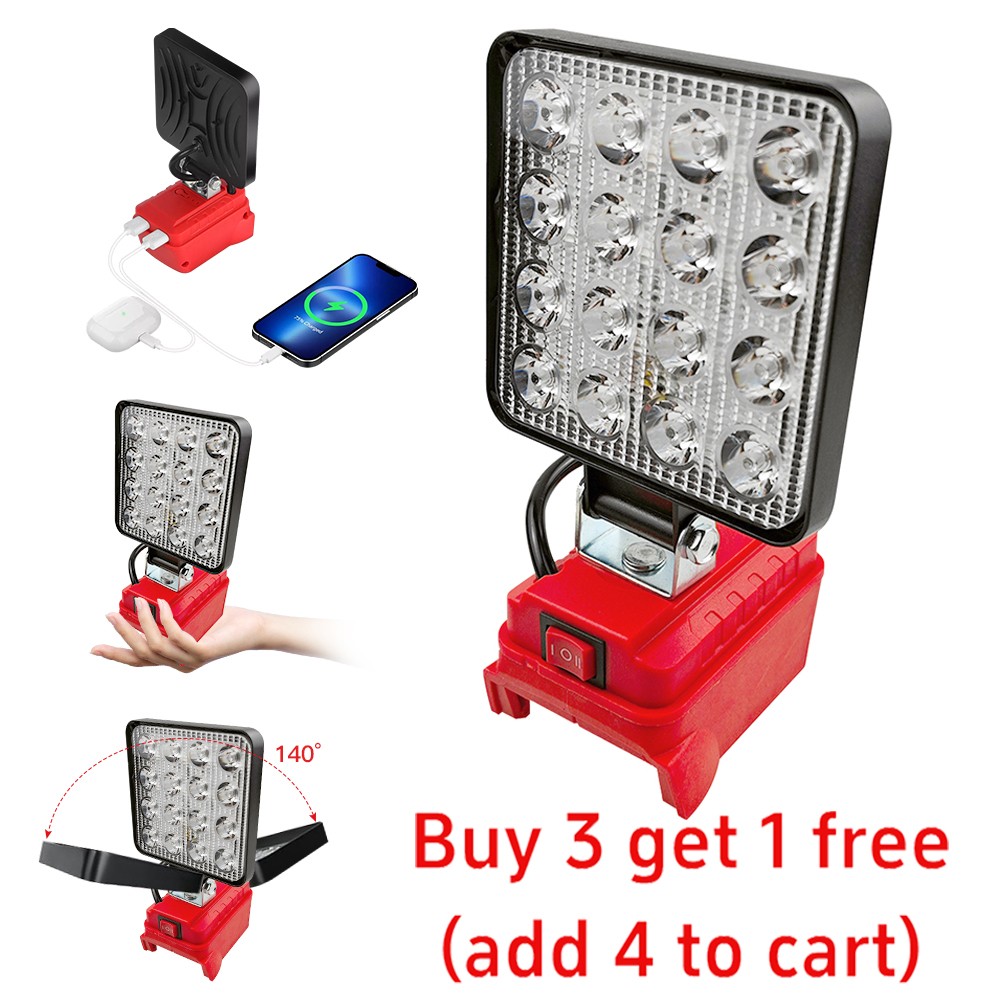 5400LM Wireless LED Work Light for Milwaukee 18V Battery w/USB Cordless Outdoor gallery