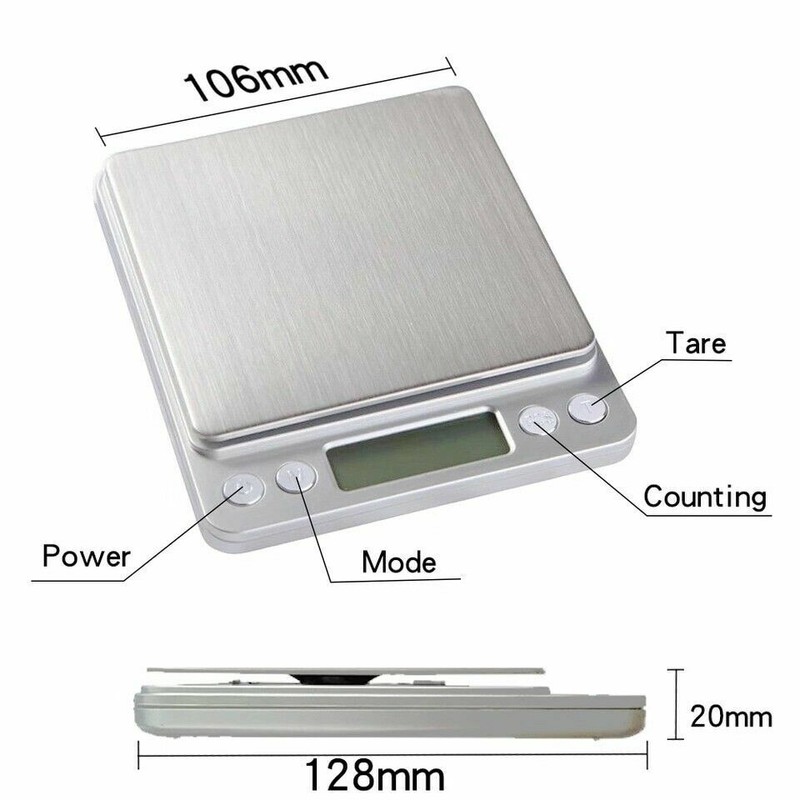 3000gx0.1g Digital Scale Mini Size for Jewelry Gram Silver Gold Coin Herb Grain gallery