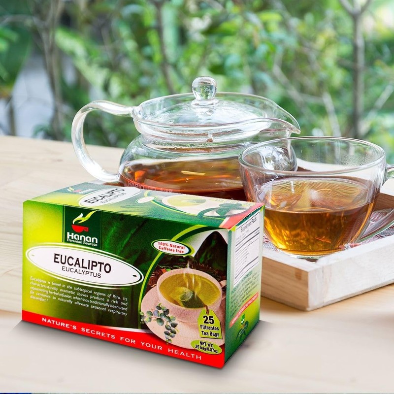 Hanan Peruvian Secrets Eucalyptus Herbal Tea | 100% Natural Eucalyptus Leaves | gallery