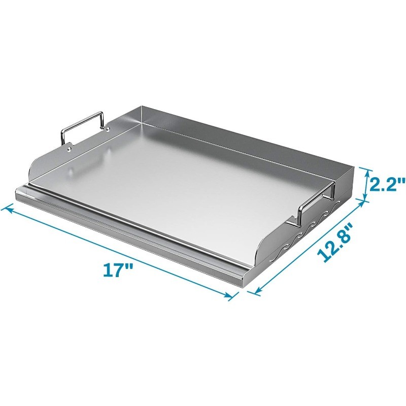 Universal Stainless Steel Griddle Flat Top Plate with Even Heating Bracing gallery