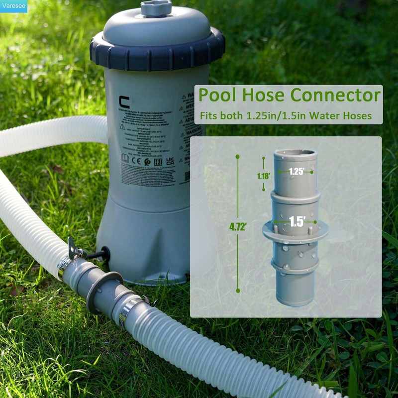 Pool Hose Connector Fit both 1.25â€™ and 1.5â€™ Pool Hoses Pool Hose Adapter for gallery