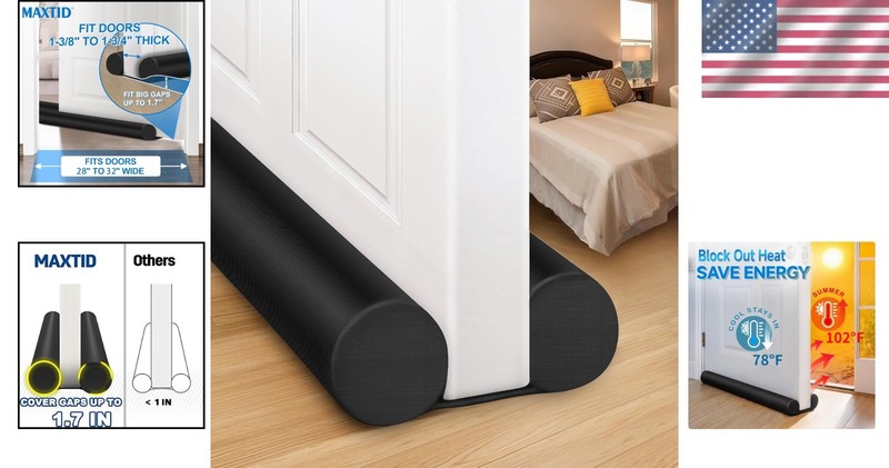 32-Inch Door Draft Blocker - Adjustable, Noise & Light Blocking Seal gallery