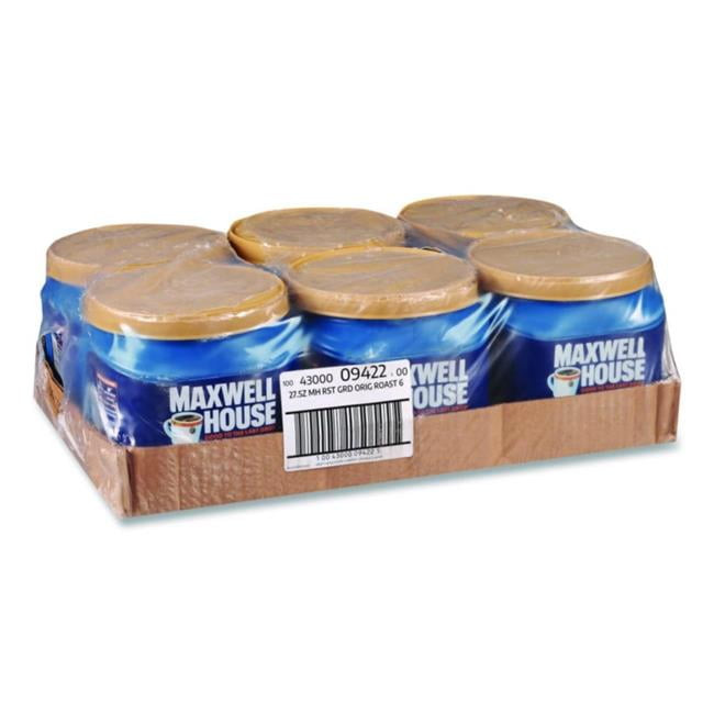 6 Pack Maxwell House Original Medium Roast Ground Coffee 27.5 oz Canister Medium gallery