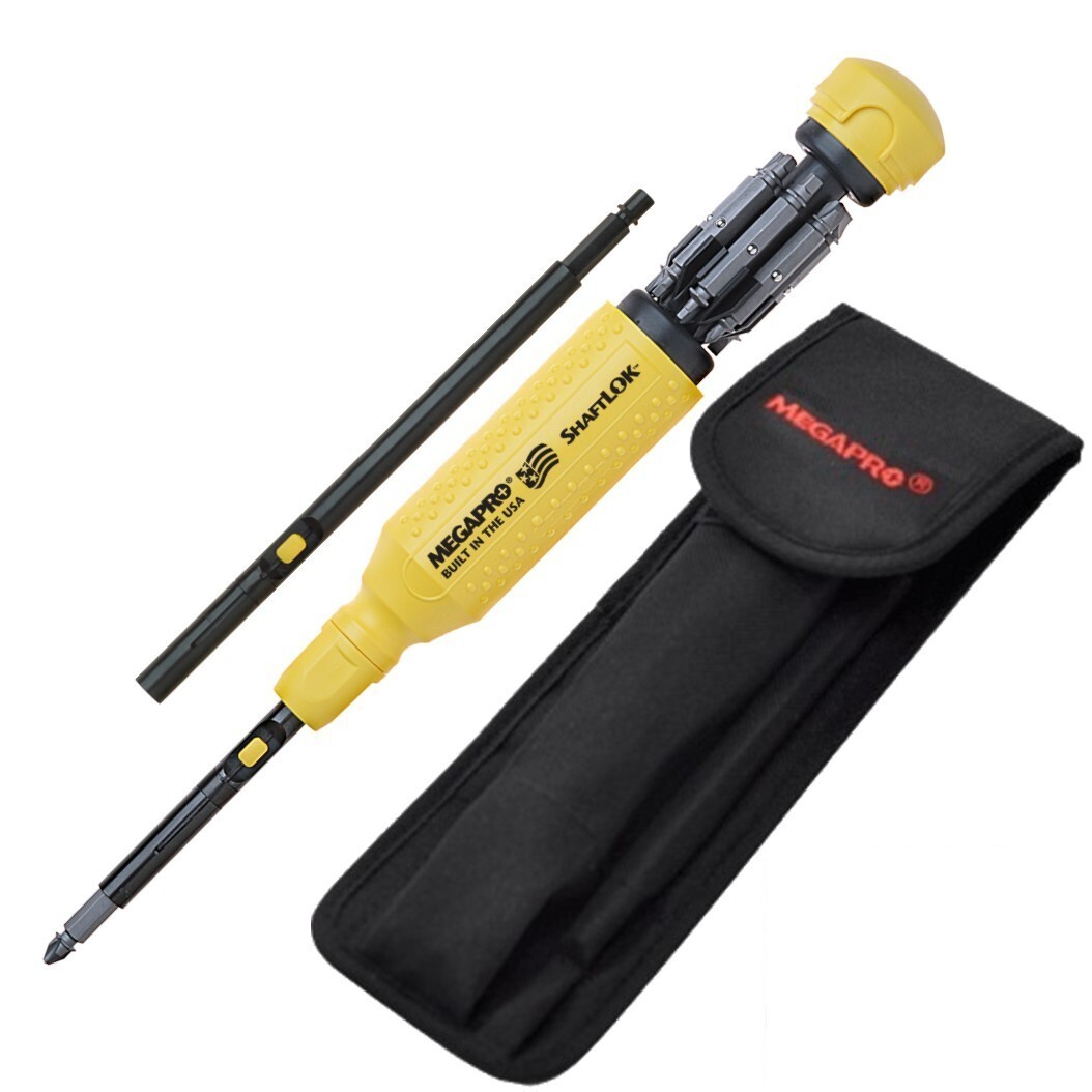Megapro ShaftLok 15 in 1 Screwdriver Extension & Pouch Set Shaft Lock Lok USA gallery
