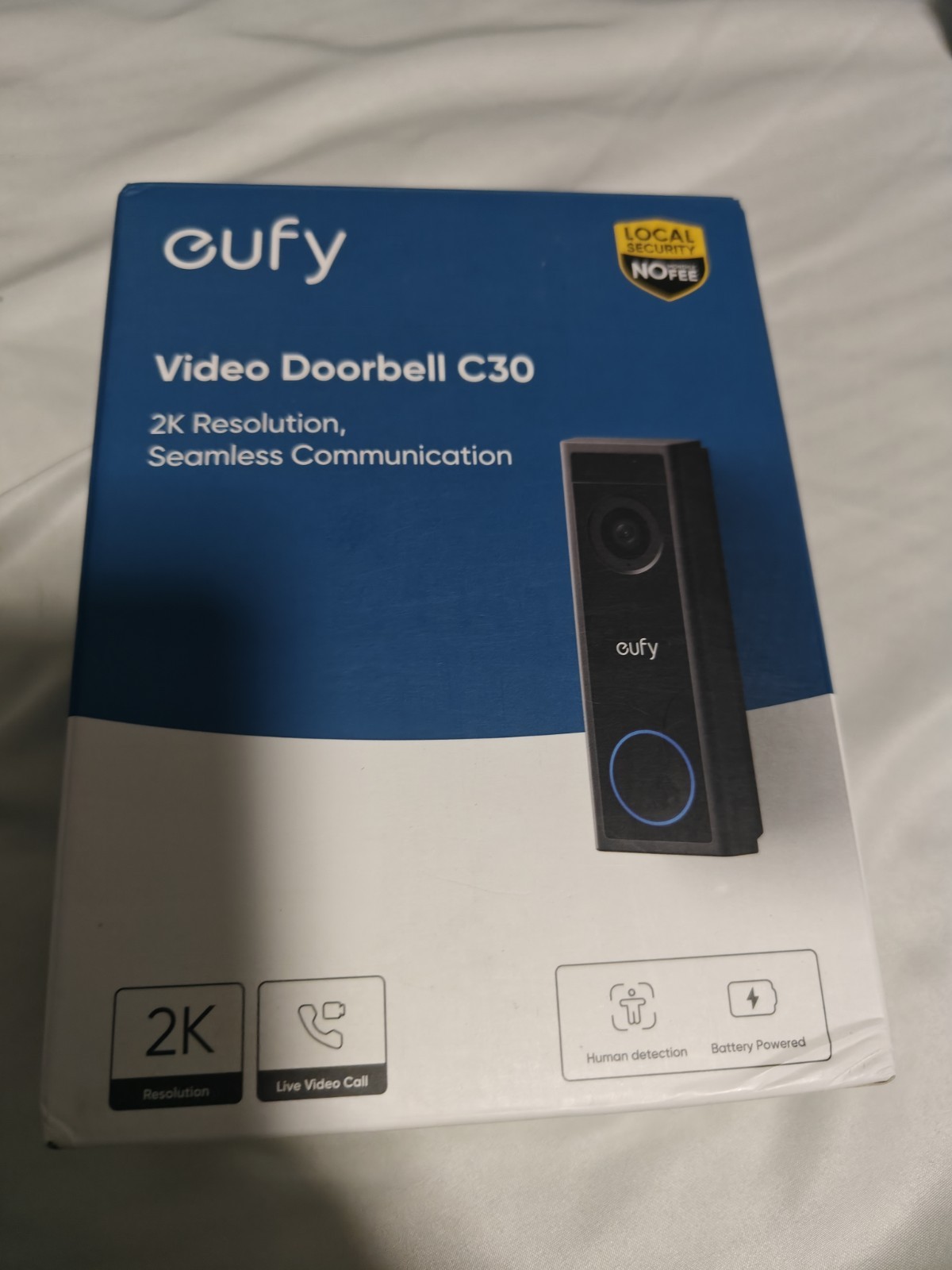 New eufy Wireless Video Doorbell C30 2K FHD Intercom Video Call Motion Detect gallery