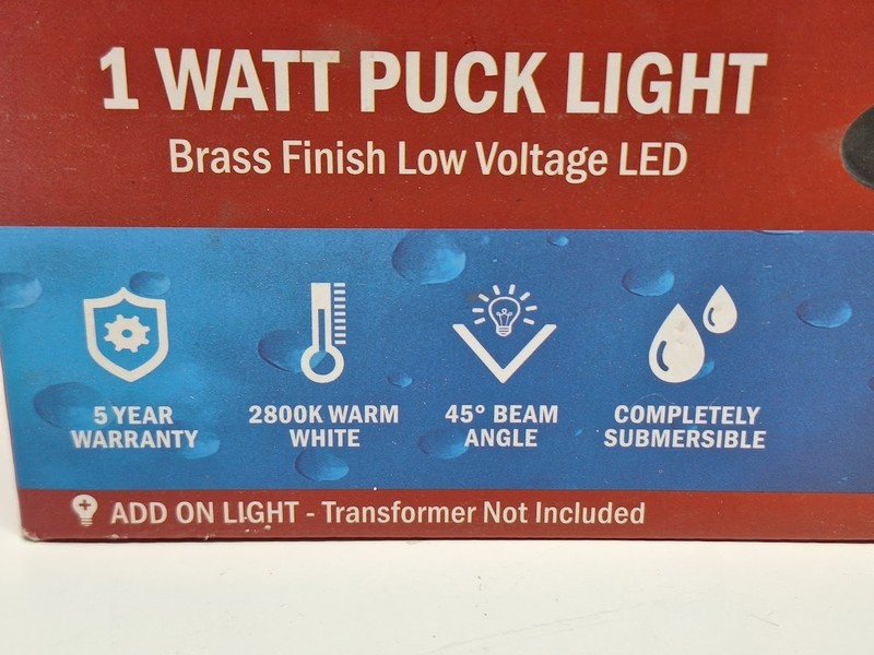 Anjon Ignite LED Brass Puck Light PK1W gallery