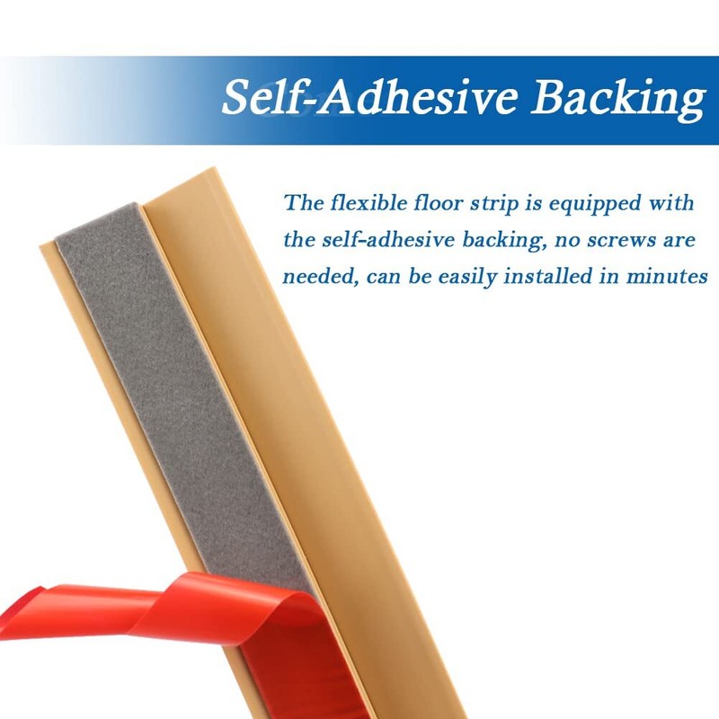 Self-Adhesive Floor Transition Strip PVC Carpet Edging Trim for Low Thresholds gallery