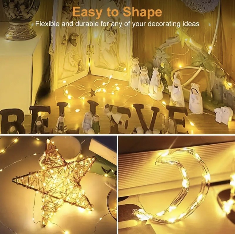 Fairy String Lights Battery Operated LED Lamp Christmas Party Wedding Home Decor gallery