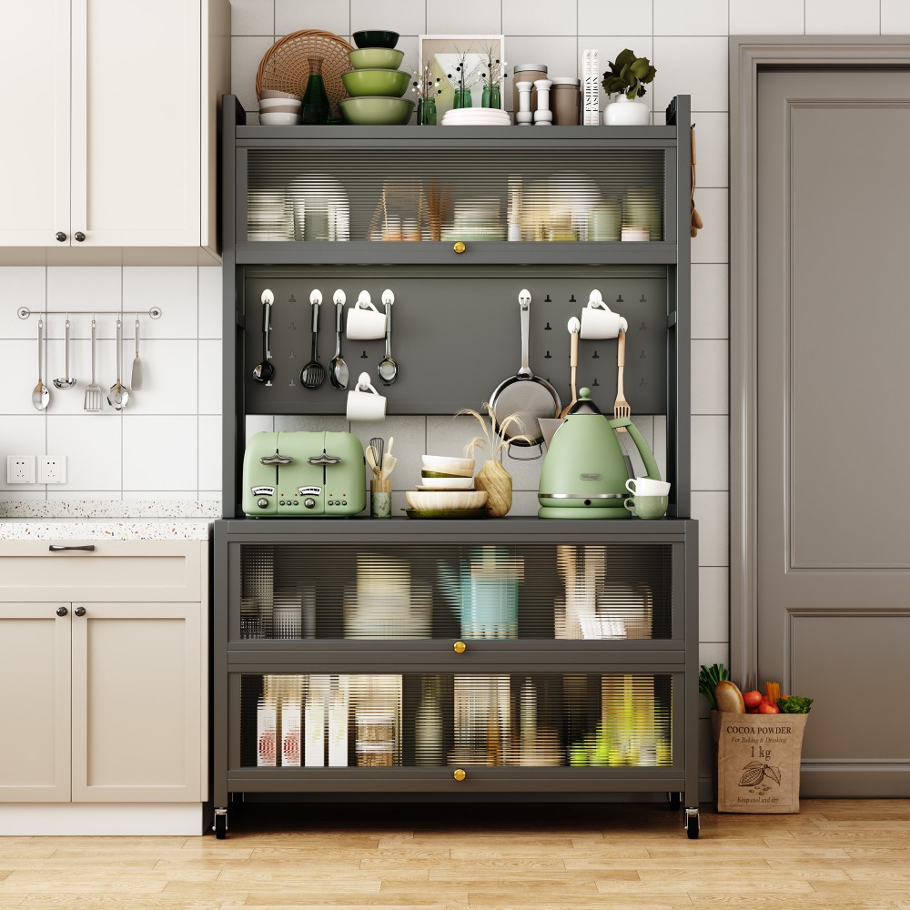 5 Tier Multifunctional Microwave Stand Buffet, Coffee Bar,DJYC1