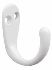(5 Pack) (6 Pack) Single Robe Hook White