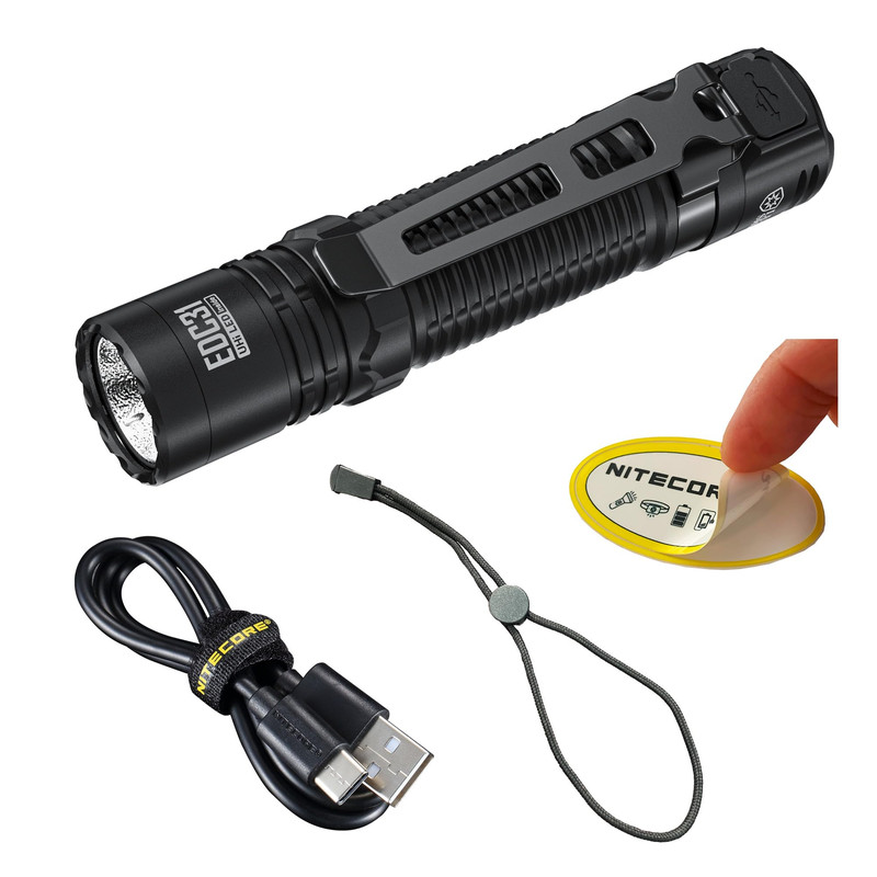 Nitecore Edc31 3500 Lumen Edc Flashlight Usb-C Rechargeable Compact High Lumen gallery