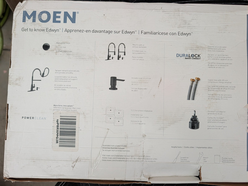 Moen Edwyn 87807BL Pulldown Kitchen Faucet - Matte Black gallery