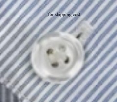 1 Plastic Pearlized Button, Used