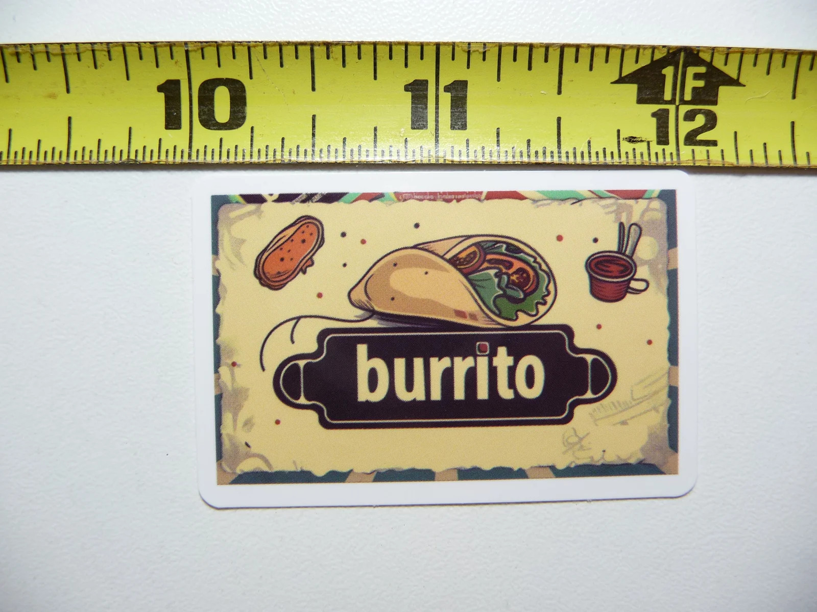BURRITO MEXICAN FOOD SMALL STICKER DECAL FUN FUNNY KITCHEN ILLUSTRATIONS FOOD gallery